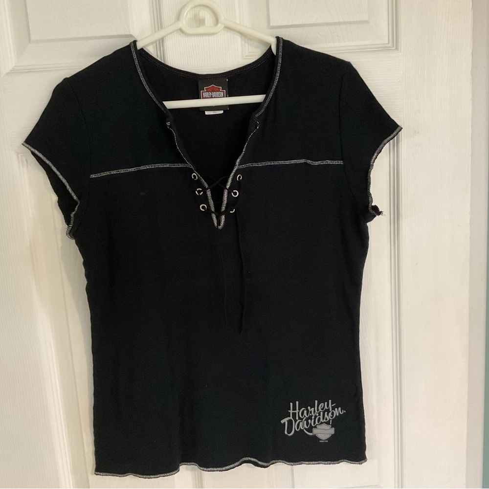 Women's Harley Davidson 100% cotton vintage top Melbourne Fl 2007 Sz.L-XL tag=XL